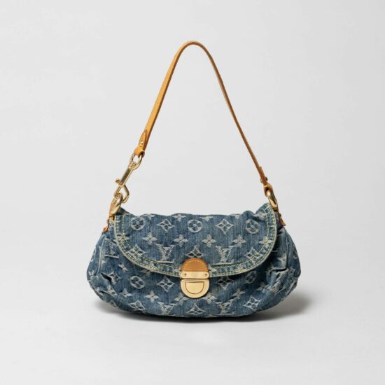 Louis Vuitton monogram denim pleaty bag