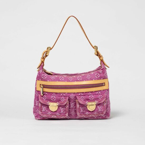 Louis Vuitton Pink Denim Baggy Bag